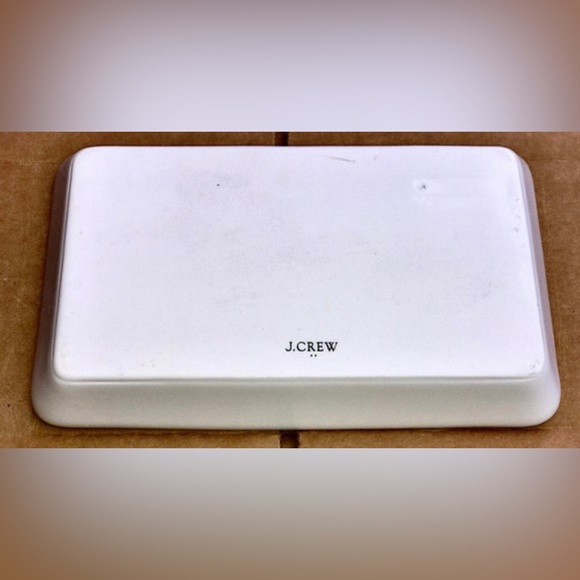 Vintage J. CREW Gold Trim White Porcelain Rope & Anchor Ceramic Trinket Key Dish - Picture 4 of 10